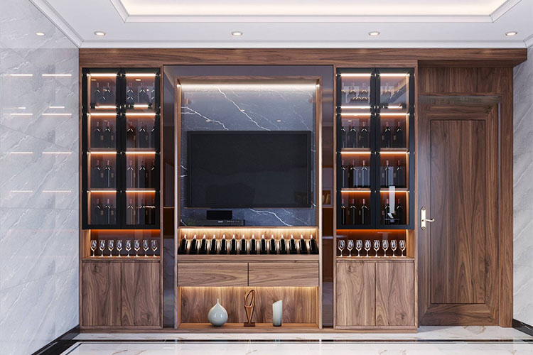 Vận Chuyển Kệ Tivi, Tủ Rượu Gỗ Quý – An Giang Logistics: Kính Sáng Nguyên Vẹn, Gỗ Mượt Nước Sơn